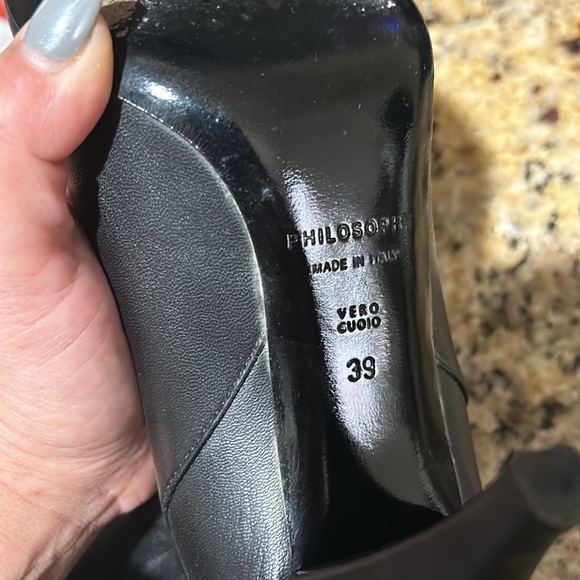 Philosophy di Lorenzo Serafini Lace & Leather Over-The-Knee Boot NET-A-PORTER - Picture 3 of 3